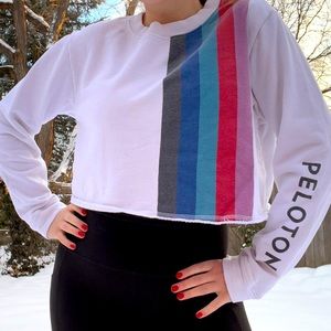 Peloton athletic cropped sweatshirt